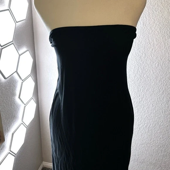 NEW Strapless Black Maxi Dress - Picture 7 of 12